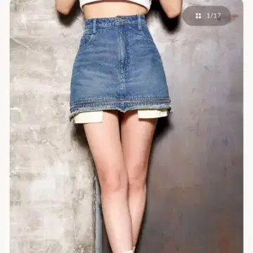 Darich 빈티지 디자인 데님 미니 스커트 S