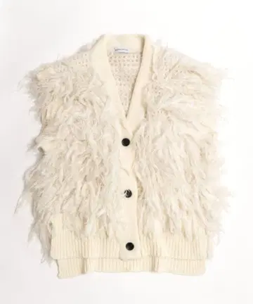 MAISON SPECIAL 샤기 프린지 베스트