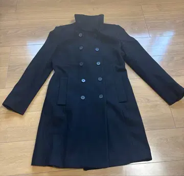 ZARA BASIC 블랙 더블 브레스트 코트