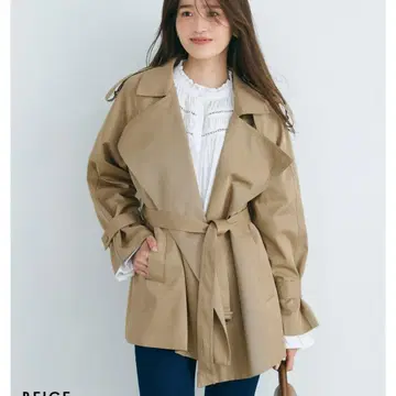 베이스먼트 숏 트렌치코트