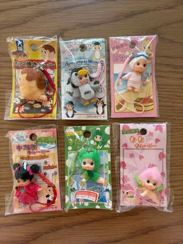 미개봉 새상품 ] 지역 한정판 큐피 스트랩 6개 세트 ]