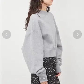 Mila Owen 어른스러운 멋쟁이 맨투맨 그레이