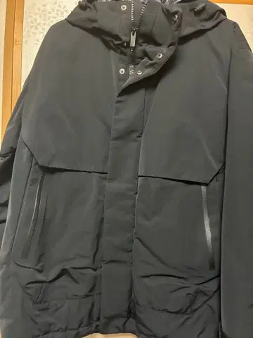 +J 하이브리드 다운 오버사이즈 파카 S