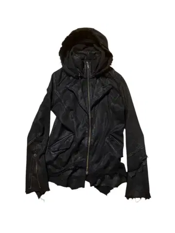 14th addiction Coated High-neck Hoodie 1