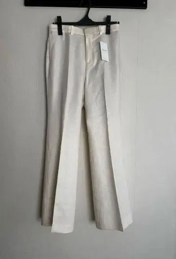 AP STUDIO 아이보리 린넨 혼합 플레어 팬츠