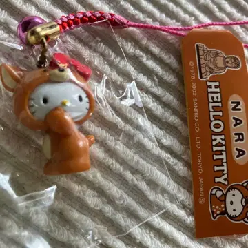 나라 한정판 사슴 헬로키티 스트랩