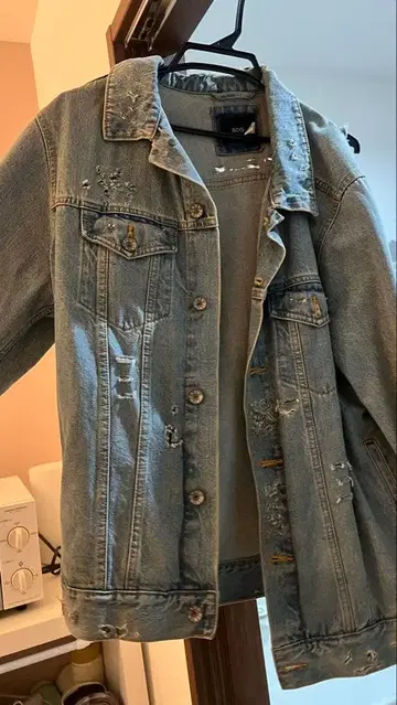 BDG 데미지 가공 데님 자켓 L 사이즈