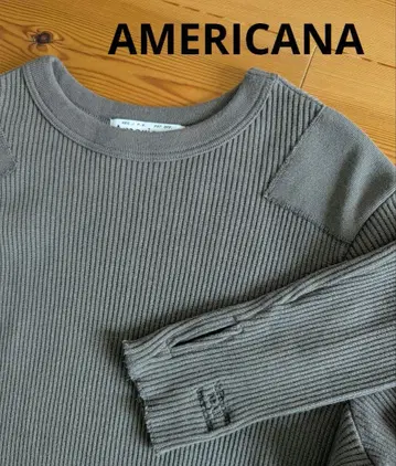 Americana 아메리카나 숄더 패치 티셔츠