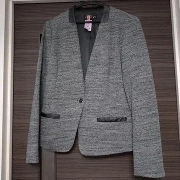 INDIVI 노카라 자켓 사이즈 40 트위드풍