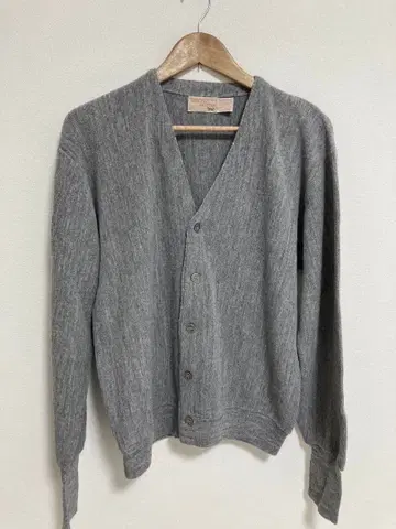 THE FOX 그레이 아크릴 가디건 빈티지 M
