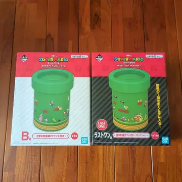 슈퍼 마리오 토관 저금통 2개 세트