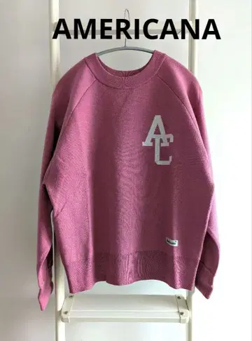 AMERICANA x jeansfactory 백 로고 니트 아메리카나