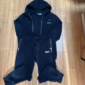 BALR. 블랙 스웨트 팬츠 M 사이즈 후드티 M 사이즈