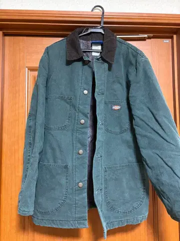 Dickies 커버올 덕 자켓 빈티지 다크 그린 M
