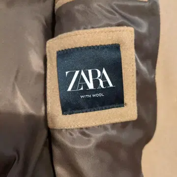ZARA 울 혼방 베이지 테일러드 자켓