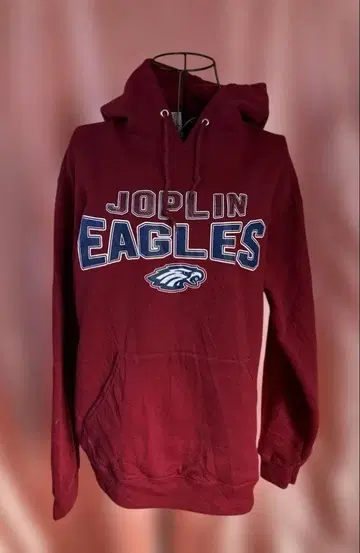 JERZEES 미식축구 JOPLIN EAGLES 버건디 후드티