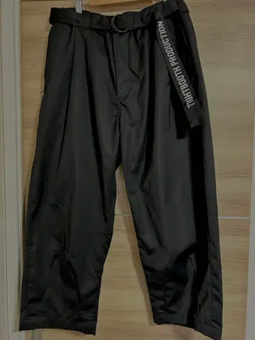 TIGHTBOOTH PRODUCTION 벨티드 와이드 팬츠