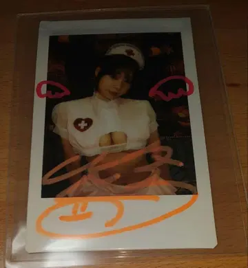 아오야마 히카루 친필 사인 폴라로이드 2