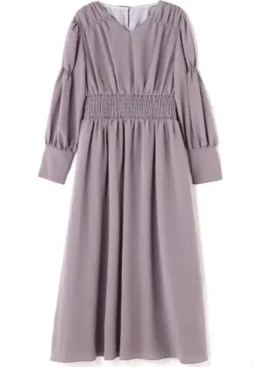 [ 거의 새상품 ] 내추럴 뷰티 그레이 V넥 롱 드레스