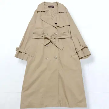 어반 리서치 리본 벨트 롱 트렌치코트 베이지 오버 사이즈