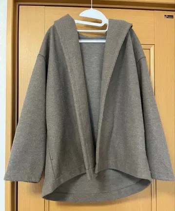 GLOBAL WORK 경쾌한 스트레치 숄 후디 모카
