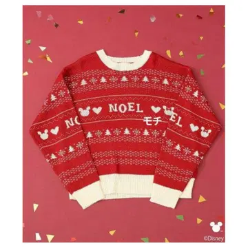 어스 뮤직 앤 이콜로지 디즈니 노르딕 무늬 니트 풀오버