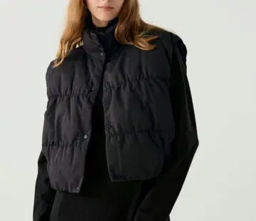 새상품급 3XL 블랙 UNIQLO C 다운 크롭 베스트