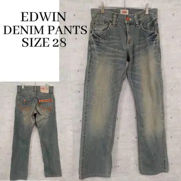 EDWIN 403 XVS 데님 팬츠 빈티지 가공 청바지 W28