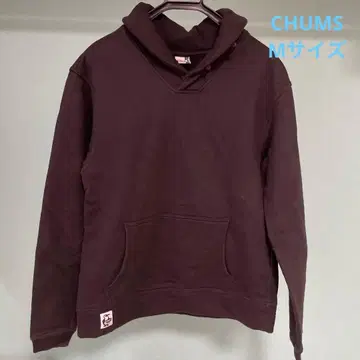 CHUMS 블랙 심플 후드티 M