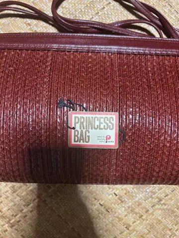 PRINCESS BAG 버건디 숄더백