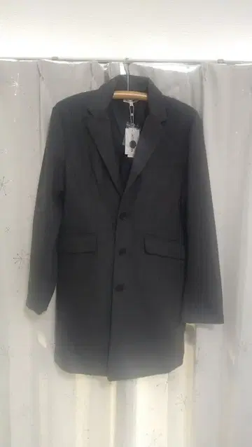 차콜 LL 사이즈 체스터 코트