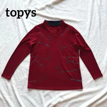 topys V넥 니트 트레이닝복 토피즈 아틀리에 인형 빨간색
