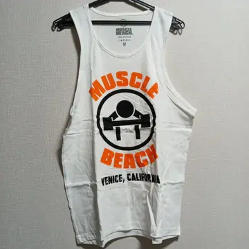 새상품 MUSCLE BEACH 탱크탑 M 사이즈 화이트 머슬비치