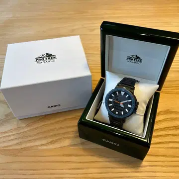 CASIO PRO TREK MANASLU 손목시계 블랙