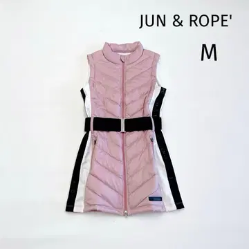 준앤로페 슬리브리스 다운 원피스 M 축열 핑크 벨트 포함