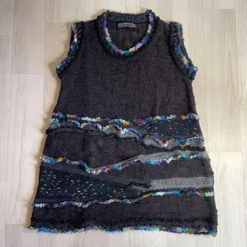 M.&KYOKO 슬리브리스 니트 튜닉 F