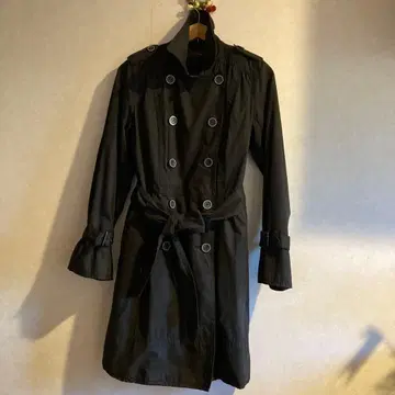 블랙 트렌치코트 M 사이즈