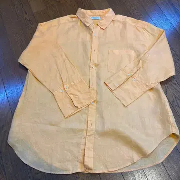 Mila Owen 오렌지 프렌치 린넨 긴팔 셔츠 사이즈 0