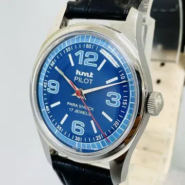 [] HMT/기계식/수동 와인딩/워치/남성용 손목시계/빈티지/1970