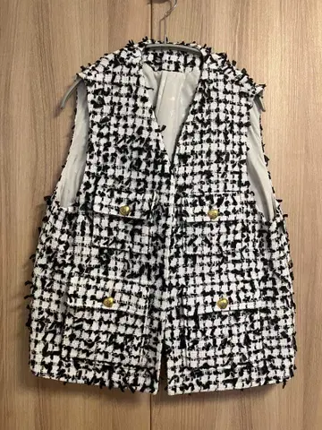 rosy monster 트위드 베스트 새상품급