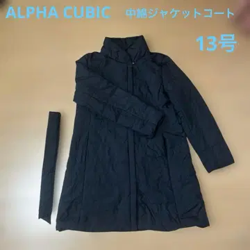ALPHA CUBIC 블랙 패딩 자켓 코트 벨트 포함 13호