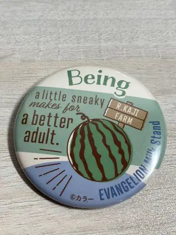 에반게리온 Milk Stand 캔뱃지 카지 애니메이트 카페