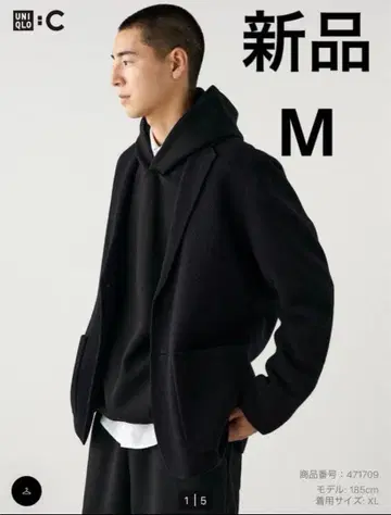 UNIQLO C 니트 자켓 블랙 M