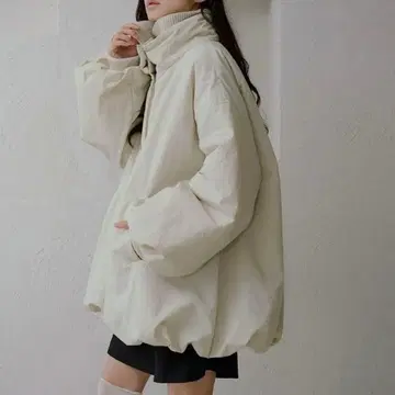 apres jour clair 벌룬 충전솜 아우터 아이보리