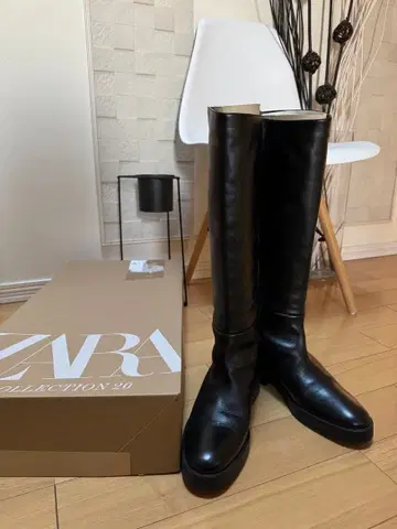 ZARA 블랙 롱 부츠 사이즈 40 컨디션 최상