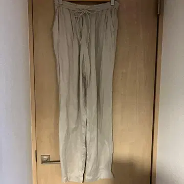 이에나 베이지 린넨 팬츠