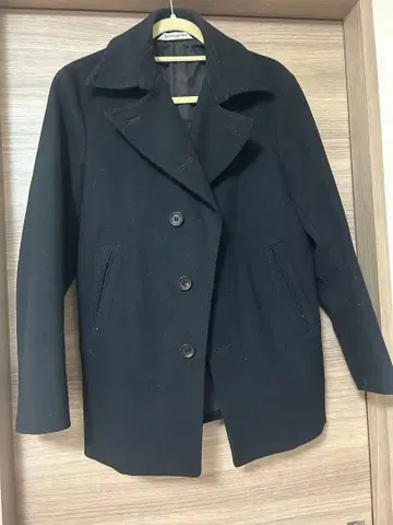 Journal Standard 블랙 울 피 코트