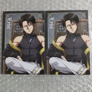 진격의 거인 트리 빌리지 진격반점 화려한 국화 엽서 리바이 2장