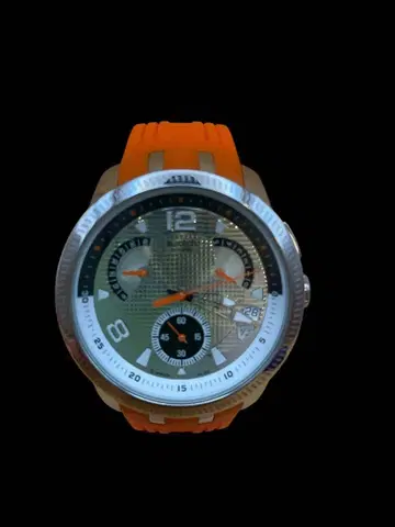 새상품급 중고 SWATCH 스와치 남성용 시계 오렌지