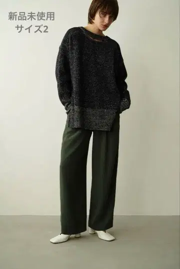 클라네 BASIC TUCK PANTS